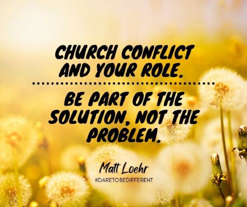 Combatting Church Conflict